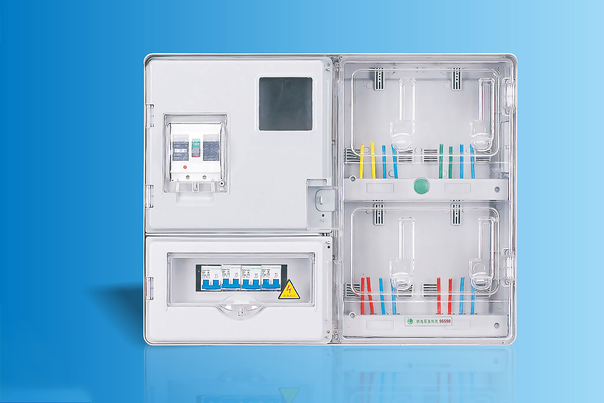 CHS-K401E  单相四表位电能计量箱 57-1